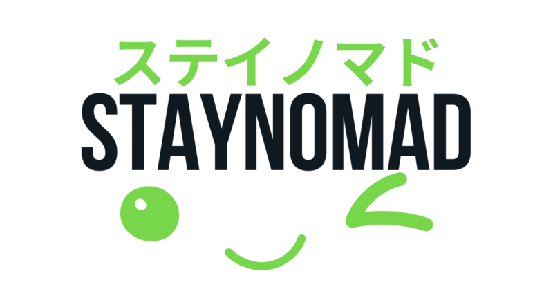 STAYNOMAD - Logo als negative Anwendung